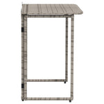 HKH Mesa de Jardim Dobrável 90x51x75 Cm Vime Pe - Cinzento
