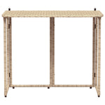 HKH Mesa de Jardim Dobrável 90x51x75 Cm Vime Pe - Bege