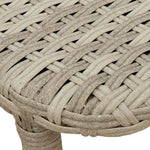 HKH Mesa de Jardim Dobrável 90x51x75 Cm Vime Pe -claro - Cinzento