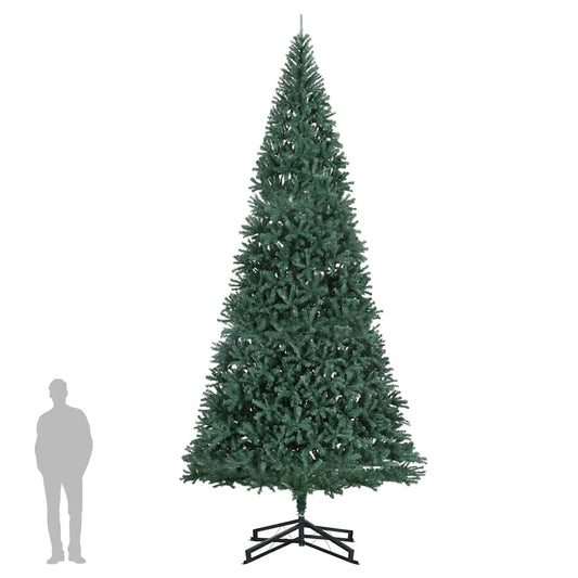 HKH Árvore de Natal Artificial com Suporte Verde em PVC