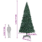 HKH Árvore de Natal Artificial com Suporte Verde em PVC