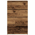 HKH Aparador em derivados de Madeira com 4 Gavetas 60 X 35 X 98,5 Cm - Madeira Velha