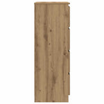 Aparador HKH de madera reconstituida con 4 cajones de 60 x 35 x 98,5 cm - Roble artesanal