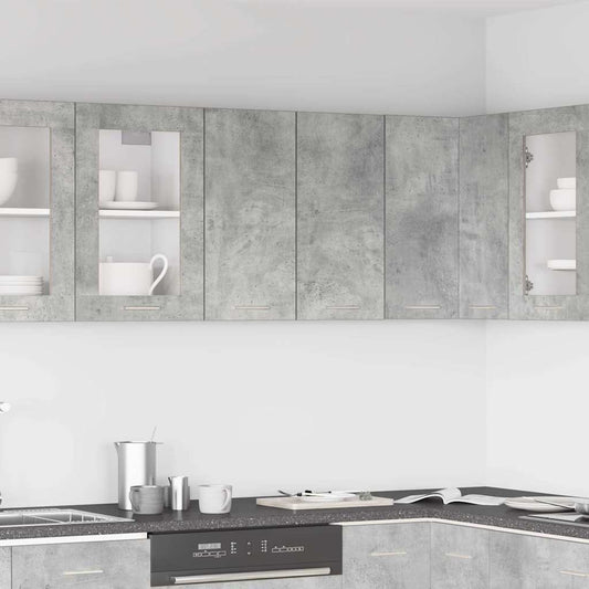 HKH Armário de Parede da Cozinha Concreto - 60x31x60 Cm - Cinza