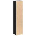 HKH Armarios para CD 2 Piezas en Roble - 21x16x93,5 Cm - Negro