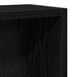 HKH Armarios para CD 2 Piezas en Roble - 21x16x93,5 Cm - Negro