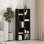 HKH Armarios para CD 2 Piezas en Roble - 21x16x93,5 Cm - Negro