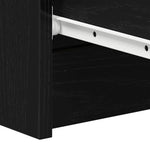 HKH Aparador em derivados de Madeira com 4 Gavetas 60 X 35 X 98,5 Cm - Carvalho Preto