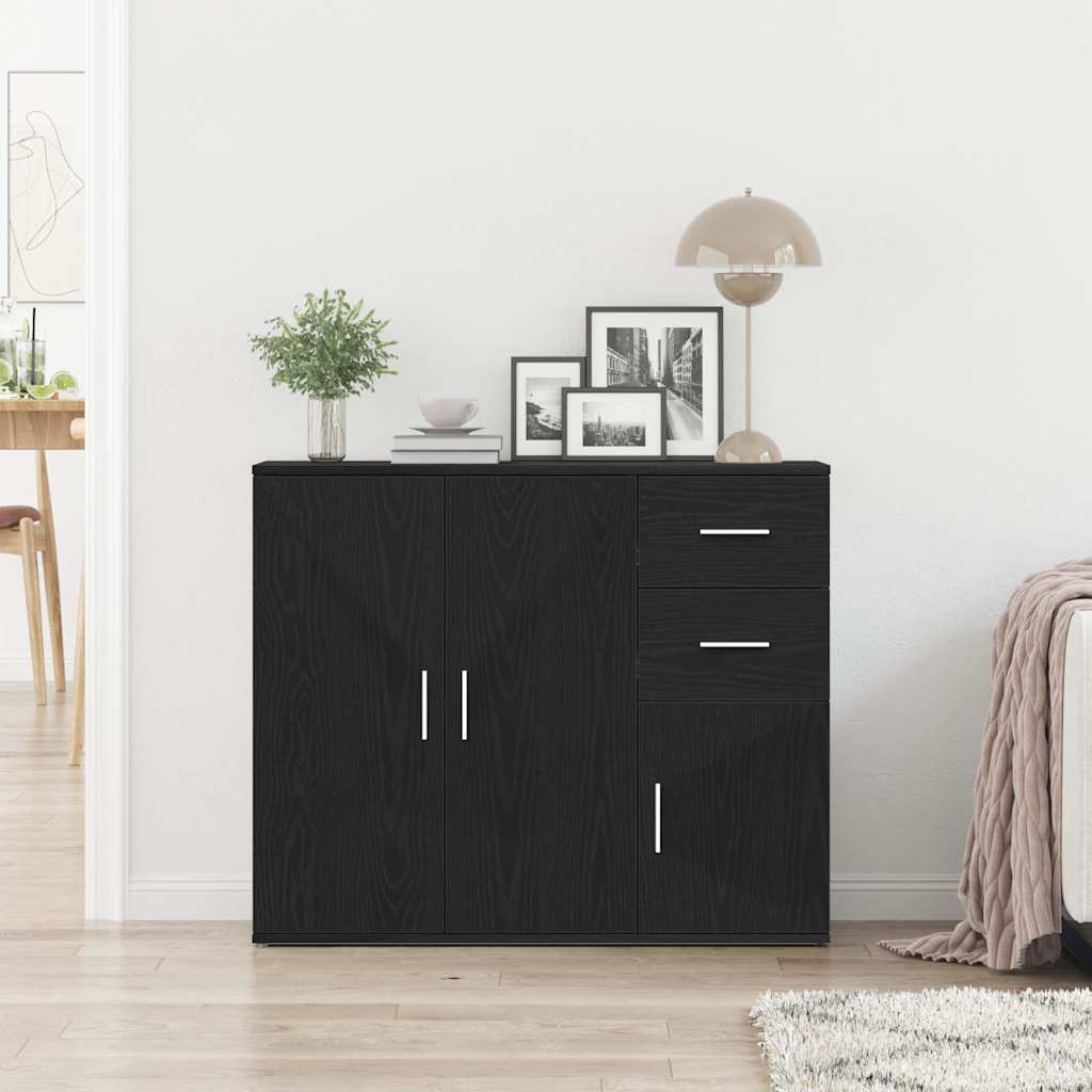 Aparador Clásico HKH en Madera de Ingeniería 91 X 29,5 X 75 Cm - Roble Negro