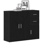Aparador Clásico HKH en Madera de Ingeniería 91 X 29,5 X 75 Cm - Roble Negro
