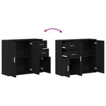 Aparador Clásico HKH en Madera de Ingeniería 91 X 29,5 X 75 Cm - Roble Negro