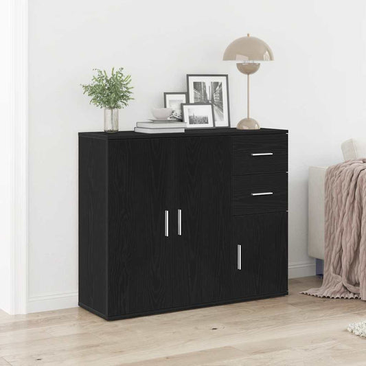 Aparador Clásico HKH en Madera de Ingeniería 91 X 29,5 X 75 Cm - Roble Negro