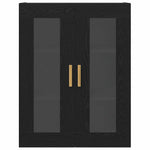 HKH Armario de Pared Moderno de Madera Procesada con 2 Puertas - Roble Negro