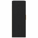HKH Armario de Pared Moderno de Madera Procesada con 2 Puertas - Roble Negro