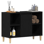 HKH Mueble de Lavabo en Roble - 80x33x60 cm - Negro