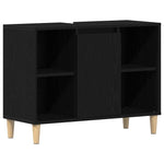 HKH Mueble de Lavabo en Roble - 80x33x60 cm - Negro