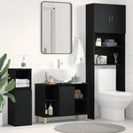 HKH Mueble de Lavabo en Roble - 80x33x60 cm - Negro
