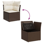 HKH 7 Pcs Conjunto de Jantar para Jardim Madeira de Teca Maciça - Marrom
