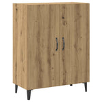HKH Aparador alto de madera - 69,5 x 34 x 180 cm - Roble Artesanal