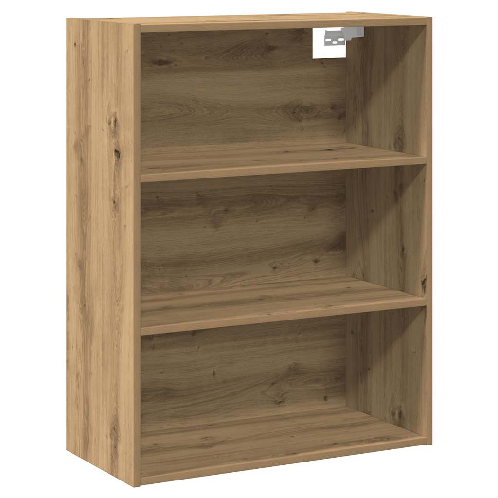 HKH Aparador alto de madera - 69,5 x 34 x 180 cm - Roble Artesanal