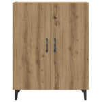 HKH Aparador alto de madera - 69,5 x 34 x 180 cm - Roble Artesanal