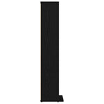 HKH Armario para CD de Madera Contrachapada en Roble - 21x20x88 Cm - Negro