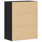Aparador moderno HKH de madera procesada con 2 puertas - Roble negro