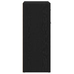 Aparador moderno HKH de madera procesada con 2 puertas - Roble negro