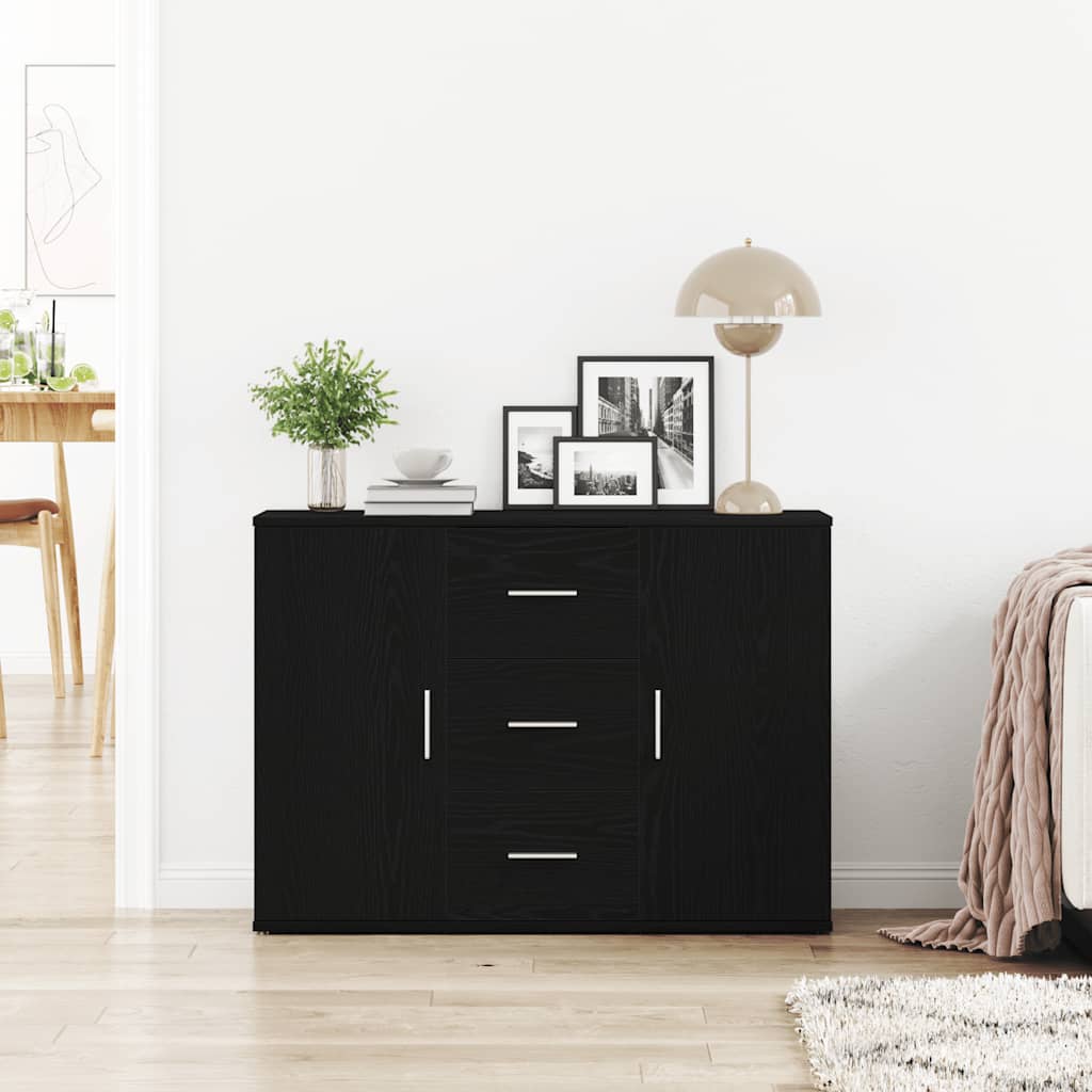 Aparador HKH en derivados de madera 91 x 29,5 x 65 cm - Roble Negro