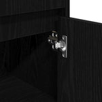 HKH Mueble de Baño con Cajón de Roble - Negro