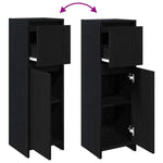 HKH Mueble de Baño con Cajón de Roble - Negro