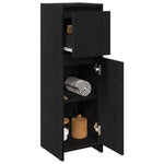 HKH Mueble de Baño con Cajón de Roble - Negro