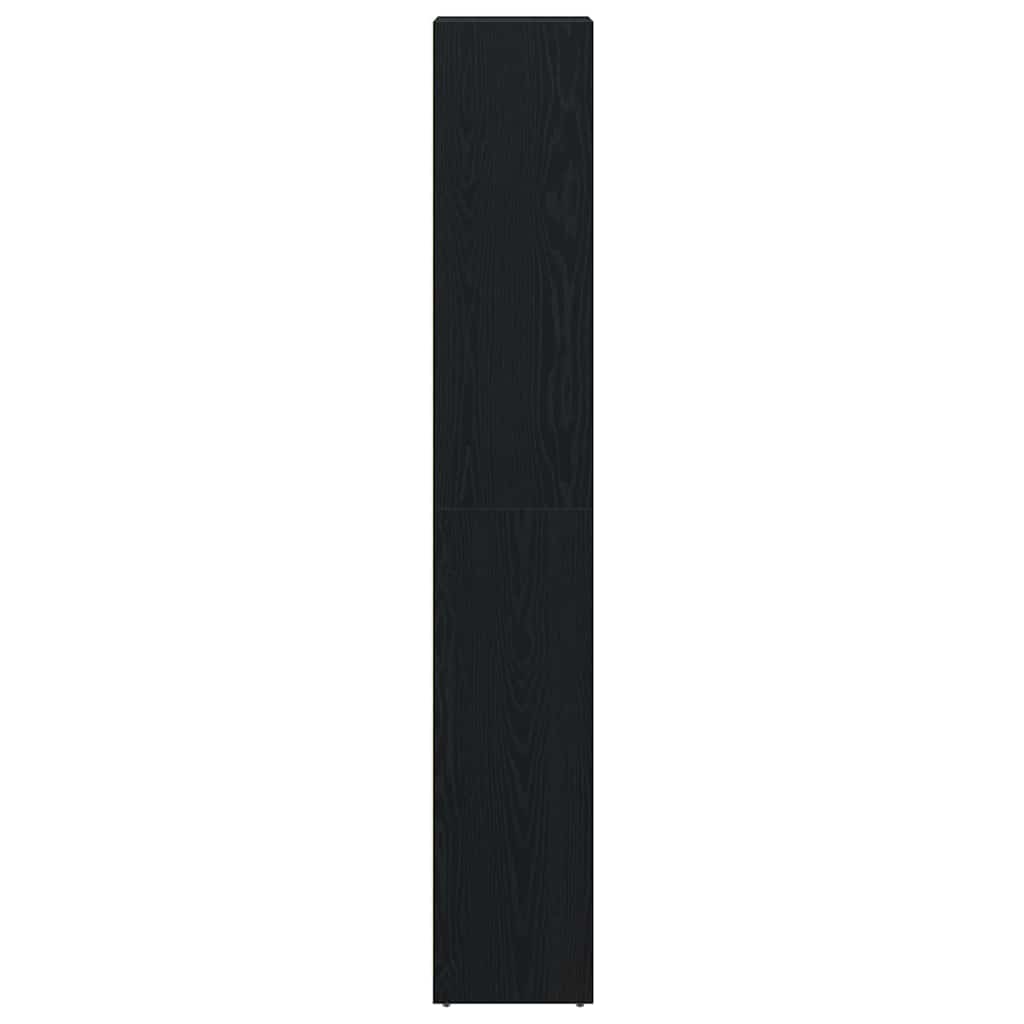 HKH Armario de Baño con Puerta de Roble - Negro