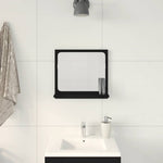 Espejo de baño HKH de roble - Negro