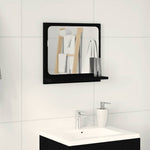 Espejo de baño HKH de roble - Negro
