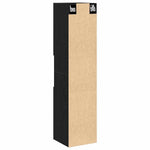 HKH Armario de Baño con Puerta de Roble - Negro