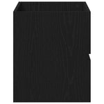 HKH Armario de lavabo de baño de roble - Negro
