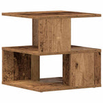 HKH Mesa Lateral Antigua de Madera Procesada