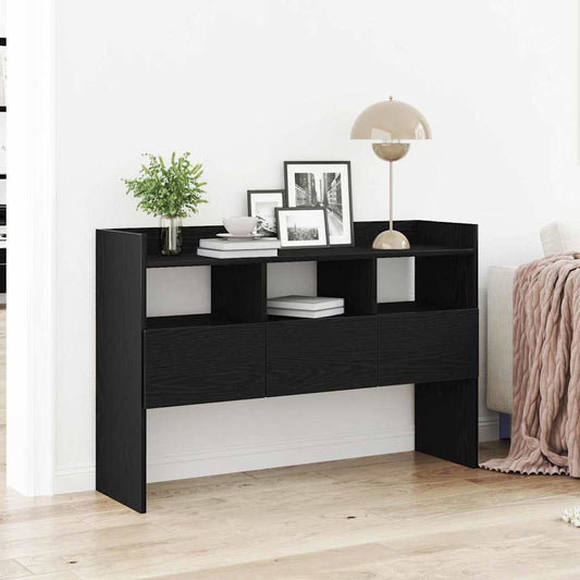 Aparador Moderno HKH de Madera Procesada con Cajón - Roble Negro