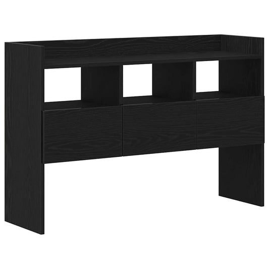 Aparador Moderno HKH de Madera Procesada con Cajón - Roble Negro
