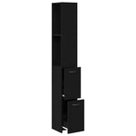 HKH Mueble de Baño con Cajón de Roble - Negro