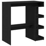 HKH Mesa de Bar com Prateleira - Carvalho Preto