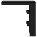 HKH Mesa de Bar de Parede - Carvalho Preto