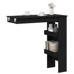 HKH Mesa de Bar de Parede - Carvalho Preto