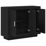 HKH Aparador Moderno de Madera Procesada con 3 Puertas - Roble Negro