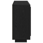 HKH Aparador Moderno de Madera Procesada con 3 Puertas - Roble Negro