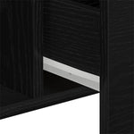 HKH Aparador Moderno de Madera Procesada con 4 Puertas - Roble Negro