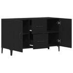 HKH Aparador Moderno de Madera Procesada con 4 Puertas - Roble Negro