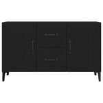 HKH Aparador Moderno de Madera Procesada con 4 Puertas - Roble Negro