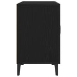 HKH Aparador Moderno de Madera Procesada con 4 Puertas - Roble Negro